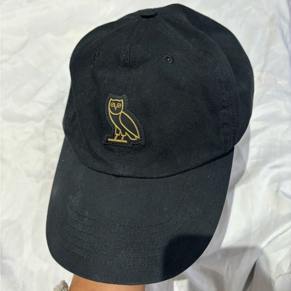October's Very Own OVO Drake Owl Black Adjustable Hat Cap